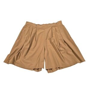 Wayre Travel Pocket Flow Short Tan Dune Pleated High Waist XXL